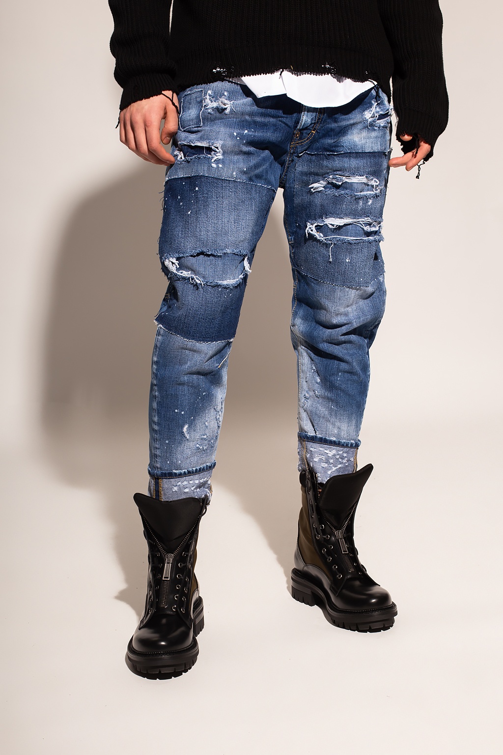 Dsquared2 'Combat Jean' raw | IetpShops - Men's Clothing | cut